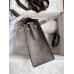 Hermes Kelly Sellier 25 Handmade Bag In Etain Epsom Calfskin