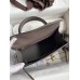 Hermes Kelly Sellier 25 Handmade Bag In Etain Epsom Calfskin