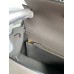 Hermes Kelly Sellier 25 Handmade Bag In Etain Epsom Calfskin