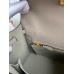 Hermes Kelly Sellier 25 Handmade Bag In Gris Asphalt Epsom Calfskin