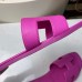 Hermes Oran Slide Sandals In Magnolia Epsom Calfskin