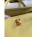 Hermes Kelly Sellier 25 Handmade Bag In Jaune Poussin Epsom Calfskin