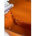 Hermes Kelly Sellier 25 Handmade Bag In Orange Epsom Calfskin