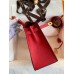 Hermes Kelly Sellier 25 Handmade Bag In Red Epsom Calfskin