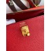 Hermes Kelly Sellier 25 Handmade Bag In Red Epsom Calfskin