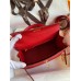 Hermes Kelly Sellier 25 Handmade Bag In Red Epsom Calfskin