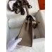 Hermes Kelly Sellier 25 Handmade Bag In Taupe Epsom Calfskin