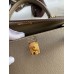 Hermes Kelly Sellier 25 Handmade Bag In Taupe Epsom Calfskin