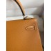Hermes Kelly Sellier 25 Handmade Bag In Toffee Epsom Calfskin
