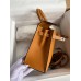 Hermes Kelly Sellier 25 Handmade Bag In Toffee Epsom Calfskin