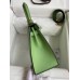 Hermes Kelly Sellier 25 Handmade Bag In Vert Criquet Epsom Calfskin