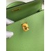 Hermes Kelly Sellier 25 Handmade Bag In Vert Criquet Epsom Calfskin