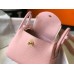 Hermes Lindy Mini Bag In Pink Clemence Leather GHW