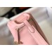 Hermes Lindy Mini Bag In Pink Clemence Leather GHW
