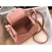 Hermes Lindy Mini Bag In Pink Clemence Leather GHW