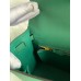 Hermes Kelly Sellier 25 Handmade Bag In Malachite Epsom Calfskin