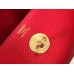 Hermes Lindy Mini Bag In Red Clemence Leather GHW