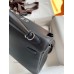 Hermes Kelly Retourne 25 Handmade Bag In Black Swift Calfskin