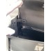 Hermes Kelly Retourne 25 Handmade Bag In Black Swift Calfskin