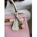 Hermes Kelly Sellier 25 Bicolor Bag in Rose Sakura and Craie Epsom Calfskin