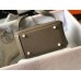 Hermes Lindy Mini Bag In Taupe Clemence Leather GHW