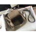 Hermes Lindy Mini Bag In Taupe Clemence Leather GHW
