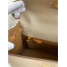 Hermes Kelly Sellier 25 Bicolor Bag in Trench and Gold Epsom Calfskin