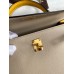 Hermes Kelly Sellier 25 Bicolor Bag in Trench and Yellow Epsom Calfskin