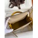 Hermes Kelly Sellier 25 Bicolor Bag in Trench and Yellow Epsom Calfskin