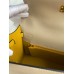 Hermes Kelly Sellier 25 Bicolor Bag in Trench and Yellow Epsom Calfskin