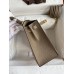 Hermes Kelly Sellier 25 Bicolor Bag in Trench and Taupe Epsom Calfskin