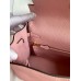 Hermes Kelly Retourne 25 Handmade Bag In Rose Sakura Clemence Leather
