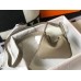 Hermes Lindy Mini Bag In Tourterelle Clemence Leather GHW