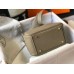 Hermes Lindy Mini Bag In Tourterelle Clemence Leather GHW