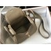 Hermes Lindy Mini Bag In Tourterelle Clemence Leather GHW