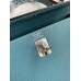 Hermes Kelly Sellier 25 Handmade Bag In Blue Jean Epsom Calfskin