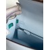 Hermes Kelly Sellier 25 Tricolor Bag in Blue/Green/SesameEpsom Calfskin