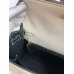Hermes Kelly Sellier 25 Bicolor Bag in White and Black Mysore Goatskin