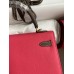 Hermes Kelly Sellier 25 Bicolor Bag in Rose Extremea nd Taupe Epsom Calfskin