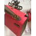 Hermes Kelly Sellier 25 Bicolor Bag in Rose Extremea nd Taupe Epsom Calfskin