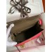 Hermes Kelly Sellier 25 Bicolor Bag in Rose Extremea nd Taupe Epsom Calfskin