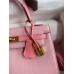 Hermes Kelly Sellier 25 Bicolor Bag in Rose Confetti and Lipstick Mysore Goatskin