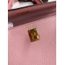 Hermes Kelly Sellier 25 Bicolor Bag in Rose Confetti and Lipstick Mysore Goatskin
