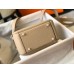 Hermes Lindy Mini Bag In Trench Clemence Leather GHW