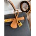 Hermes Kelly Sellier 28 Bicolor Bag in Black and Gold Epsom Calfskin