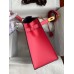 Hermes Kelly Sellier 28 Bicolor Bag in Blue Saphir and Rose Lipstick Epsom Calfskin