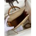 Hermes Kelly Sellier 28 Bicolor Bag in Trench and Gold Epsom Calfskin