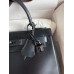 Hermes Kelly Sellier 28 Handmade Bag In Black Box Calfskin