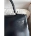 Hermes Kelly Sellier 28 Handmade Bag In Black Box Calfskin
