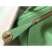 Hermes Lindy Mini Bag In Vert Criquet Clemence Leather GHW